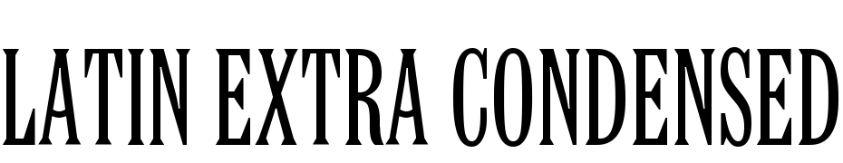 Latin Extra Condensed BT cкачати шрифт безкоштовно