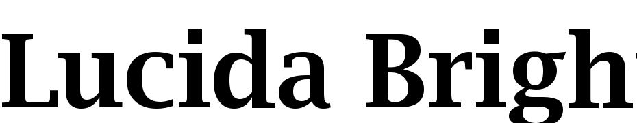 Lucida Bright Demibold Font Download Free