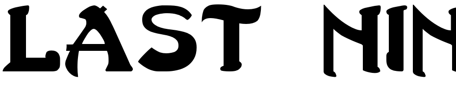 Last Ninja Font Download Free