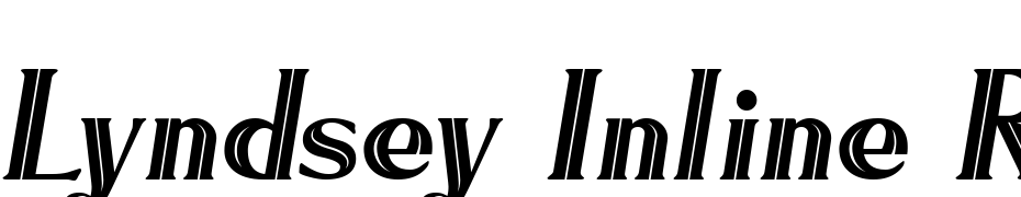 Lyndsey Inline Regular Font Download Free