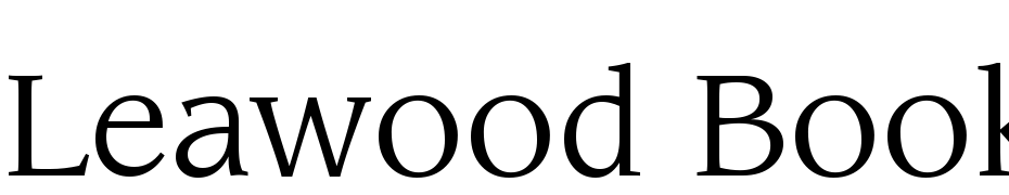 Leawood Book BT Font Download Free