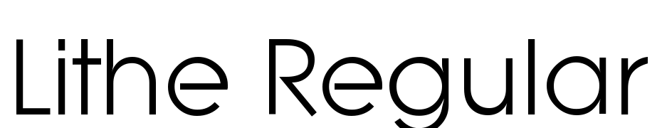 Lithe Regular Font Download Free