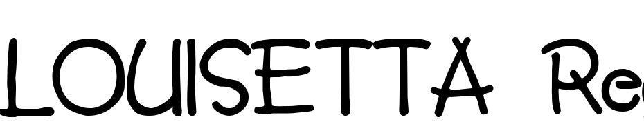 LOUISETTA Regular Font Download Free