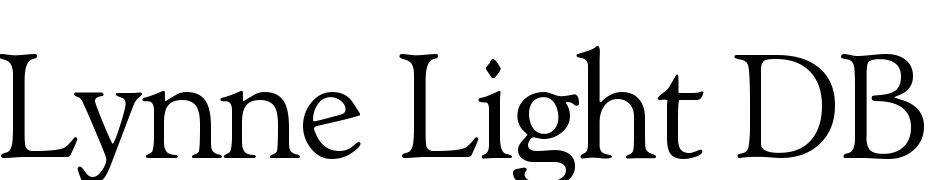 Lynne Light DB Normal Font Download Free
