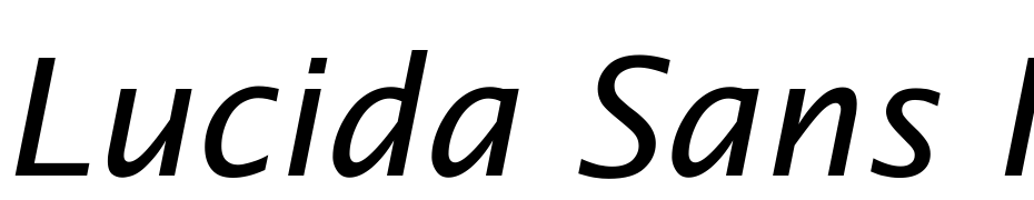 Lucida Sans Ita Font Download Free
