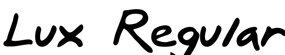 Lux Regular Font Download Free