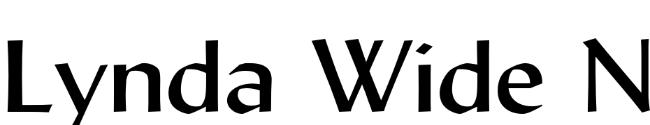 Lynda Wide Normal Font Download Free