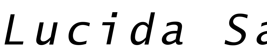 Lucida Sans Typewriter Oblique Font Download Free