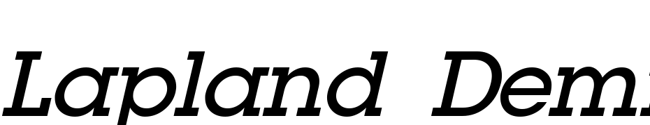 Lapland Demibold Italic Font Download Free