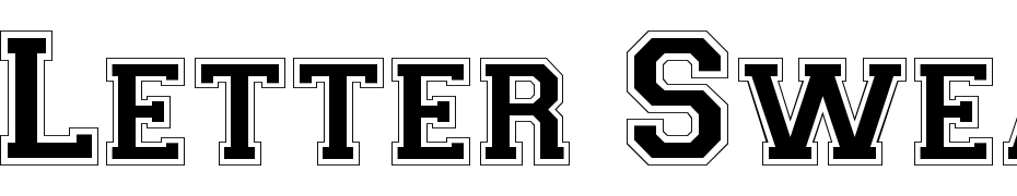 Letter Sweater Outline SSi Normal Font Download Free