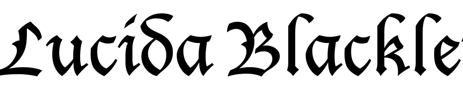 Lucida Blackletter Font Download Free