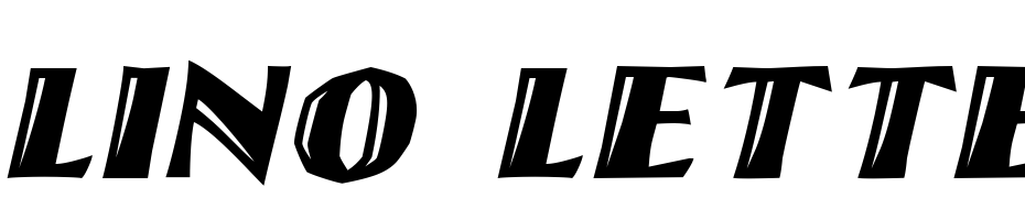 Lino Letter Cut Italic Font Download Free