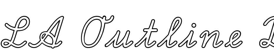 LA Outline DB Font Download Free