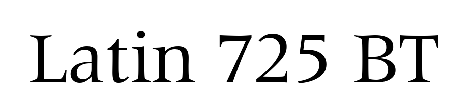 Latin 725 BT Scarica Caratteri Gratis