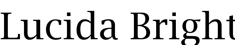 Lucida bright italic font