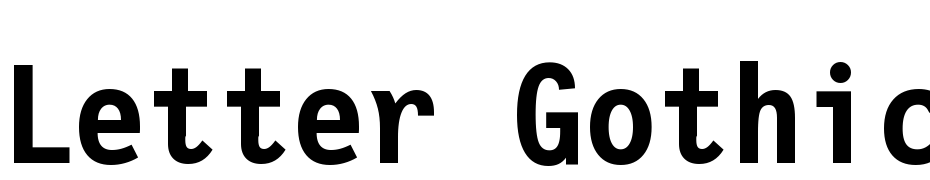Letter Gothic 12 Pitch Bold BT Font Download Free