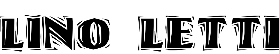 Lino Letter Cut Ragged Regular Font Download Free