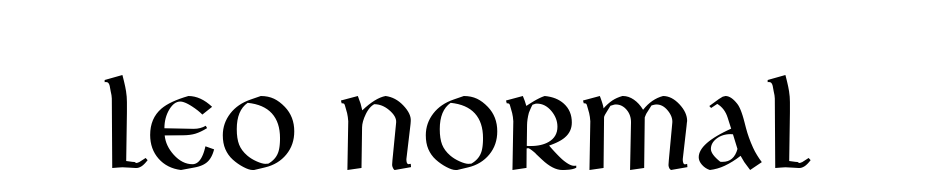Leo Normal Font Download Free