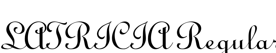 LATRICIA Regular Font Download Free