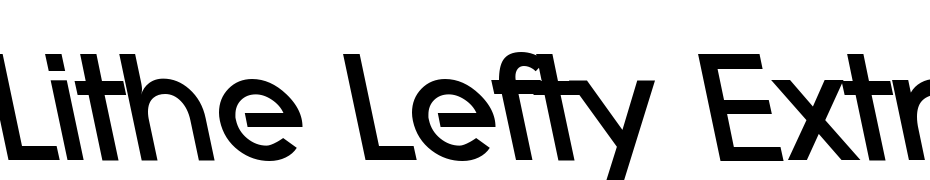 Lithe Lefty Extrabold Regular Font Download Free