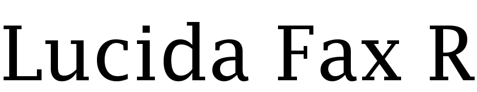 Lucida Fax Regular Font Download Free