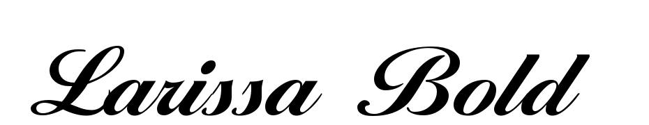 Larissa Bold cкачати шрифт безкоштовно