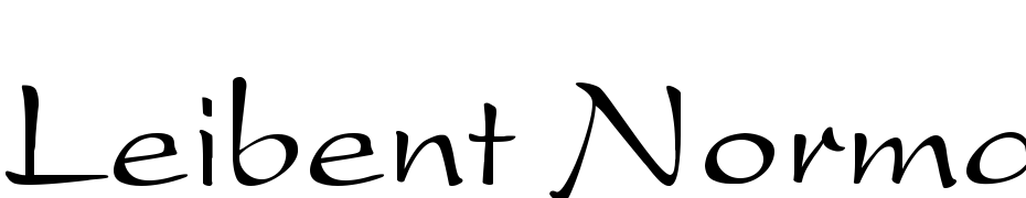 Leibent Normal Font Download Free