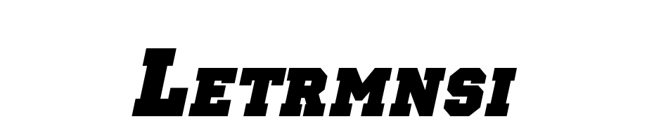 Letterman Solid Italic Font Download Free