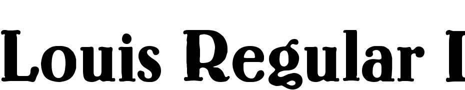 Louis Regular DB Font Download Free