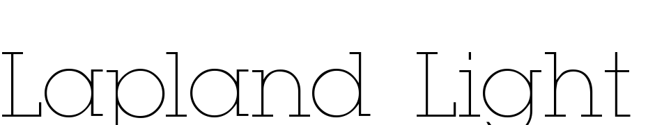 Lapland Light Regular Font Download Free