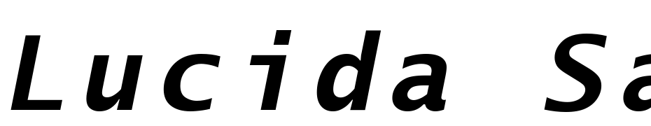 Lucida Sans Typewriter Bold Oblique Font Download Free