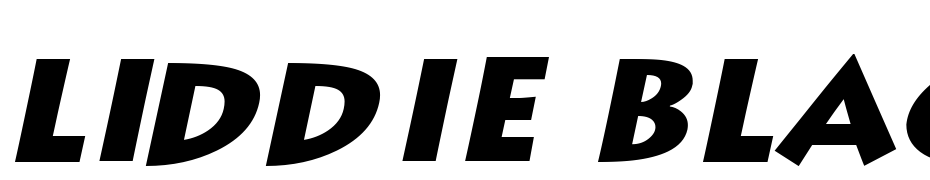 Liddie Black Italic Font Download Free
