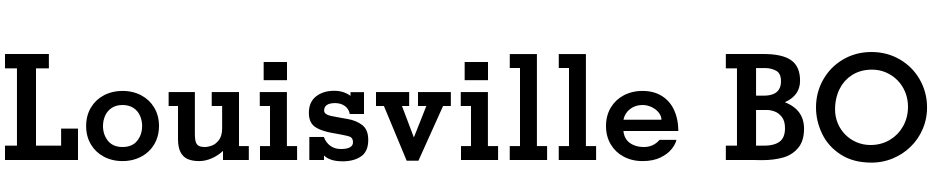 Louisville BOLD Font Download Free
