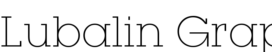 Lubalin Graph Extra Light BT Yazı tipi ücretsiz indir