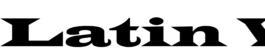 Latin Wide Ext Normal Font Download Free