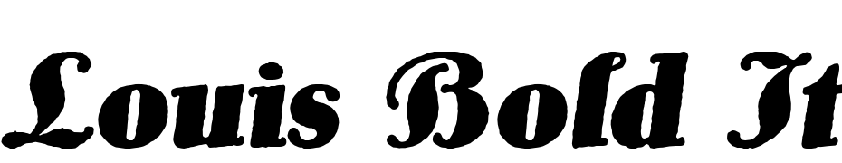 Louis Bold Italic DB Font Download Free