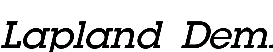 Lapland Demibold Italic Font Download Free