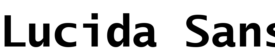 Lucida Sans Typewriter Bold Font Download Free