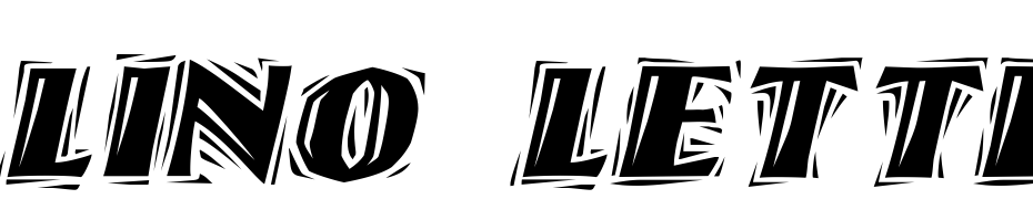 Lino Letter Cut Ragged Italic Font Download Free