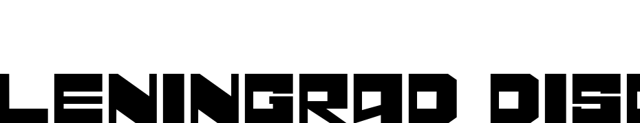 Leningrad Disco Font Download Free