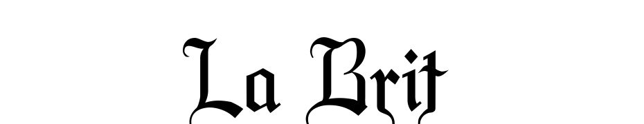 La Brit Font Download Free