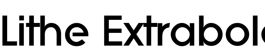 Lithe Extrabold Regular Font Download Free