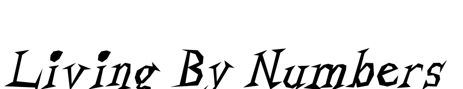 Living By Numbers Font Download Free