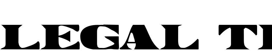 Legal Tender Font Download Free