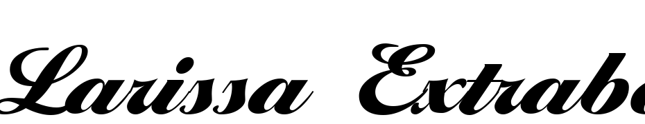 Larissa Extrabold Regular Font Download Free
