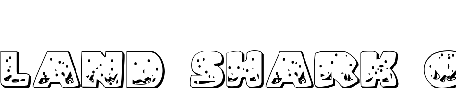 Land Shark Outline Font Download Free