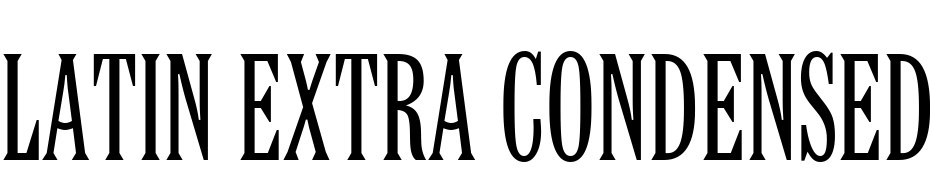 Latin Extra Condensed BT Font Download Free