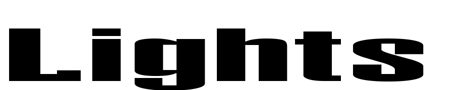 Lights Regular Font Download Free