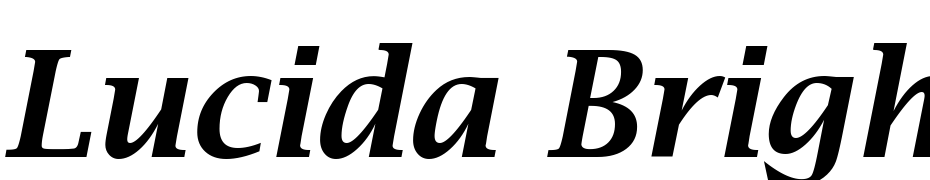 Lucida Bright Demibold Italic Font Download Free