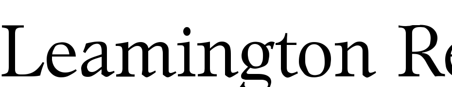 Leamington Regular Yazı tipi ücretsiz indir